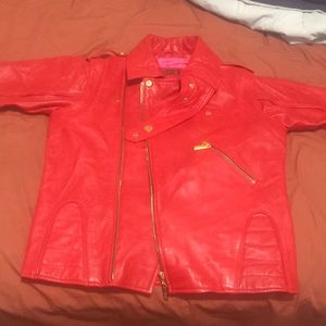 Kids Custom Made Soft Leather Moto Jacket Unisex